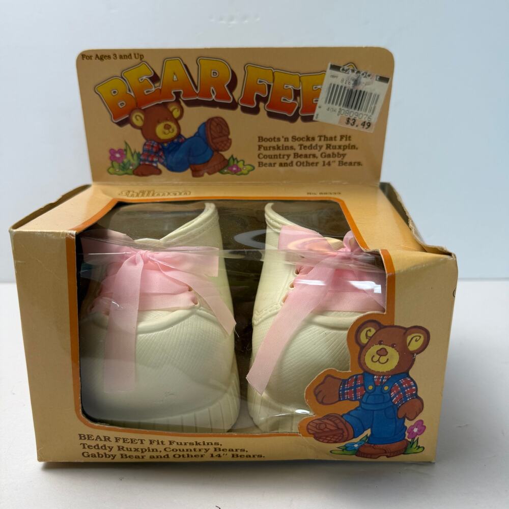 1986 Vintage furskins 14" bear boots and socks